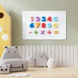 Metal Magnetic Board, Magnet Bulletin Board for Letters, Numbers, Spice Jars, Notes, Photos, Wall, Refrigerator, Cubicle, Cabinet
