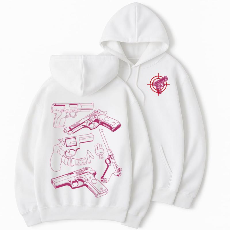 Trust Glock Hoodie, Design Glock Pink Hunting Hoodie Full Color Classic Shirt Streetwear Novelty Hoodie Long Sleeve Short Sleeve Fun Pattern Sportswear Couple Style Birthday Gift Unisex Print