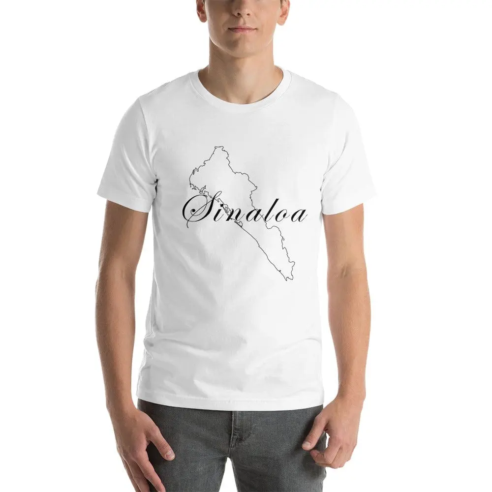 Sinaloa Shirt, Short Sleeve, Unisex T Shirt, Silver, S