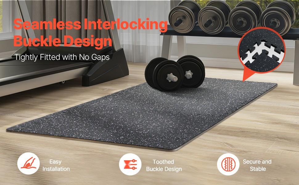 25-Piece 0.56-Inch Thick Gym Floor Mats, 24 X 24 Inch Interlocking EVA Foam And Rubber Top Puzzle Mats, 100 Sq Ft Coverage, Waterproof, Non-Slip Exercise Flooring For Gym, Home, Garage, Basement, Black And White