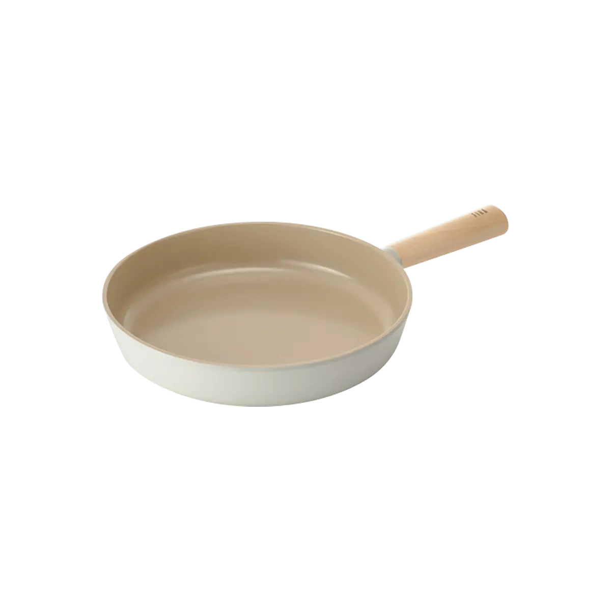 NEOFLAM FIKA 9" 24cm Ceramic Die-Casting Frying Pan with Wooden Handle - Nonstick Skillet for Healthy Cooking, Korean Design