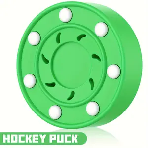 16 Pcs Roller Hockey Pucks for Outdoor Adult Street Hockey Balls Multifunctional Roller Hockey Novelty Ice Hockey Puck Set for Indoor Sport Training Teenager Red Green Blue Black