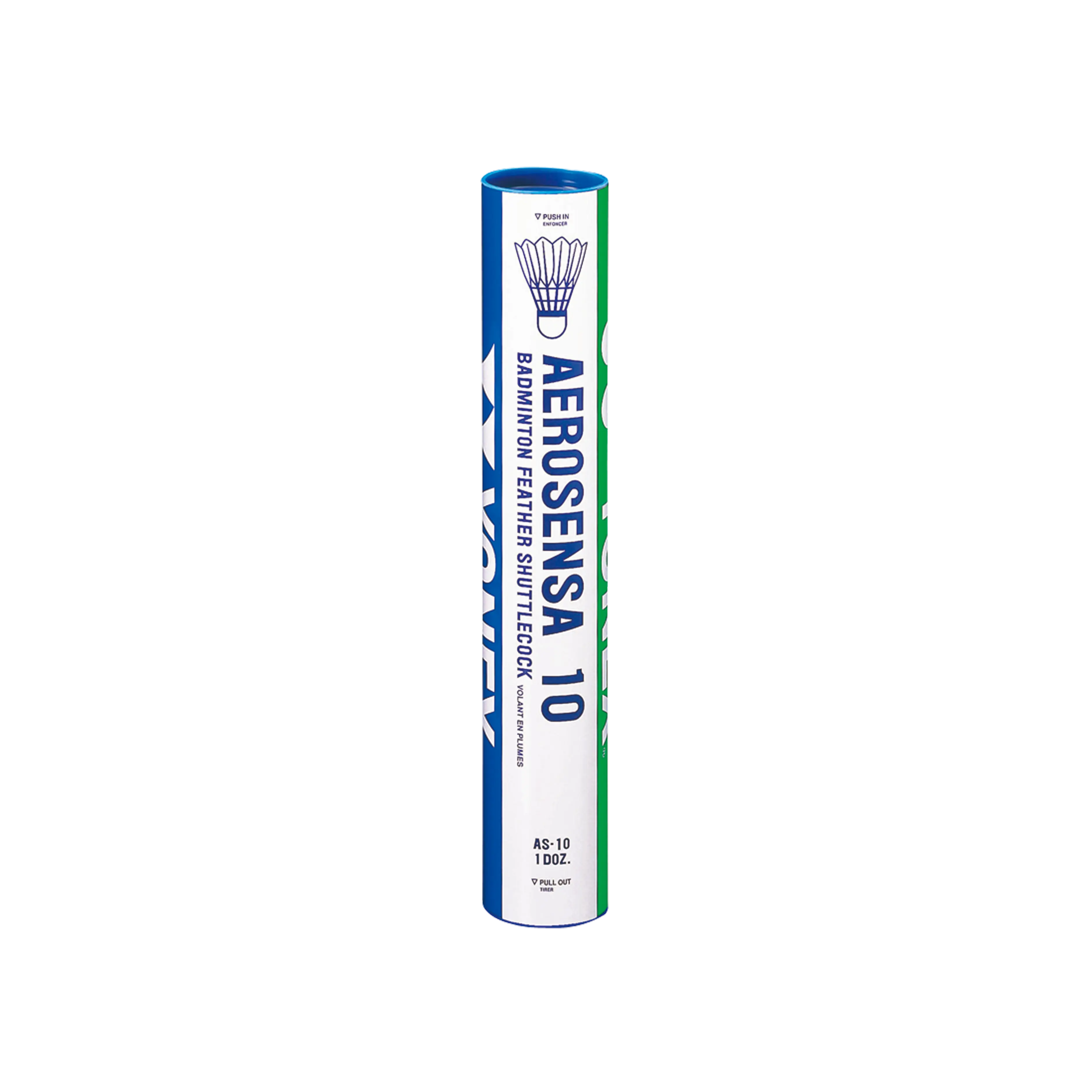 Yonex Aerosensa 10 AS-10 Goose Feather Shuttlecocks - 1 tube 12 pcs - Ống Cầu Lông Yonex AS-10