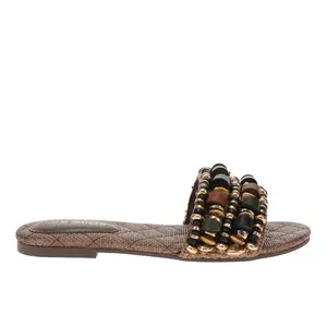 Steve Madden Womens Marika Beaded Casual Sandals Casual - Brown