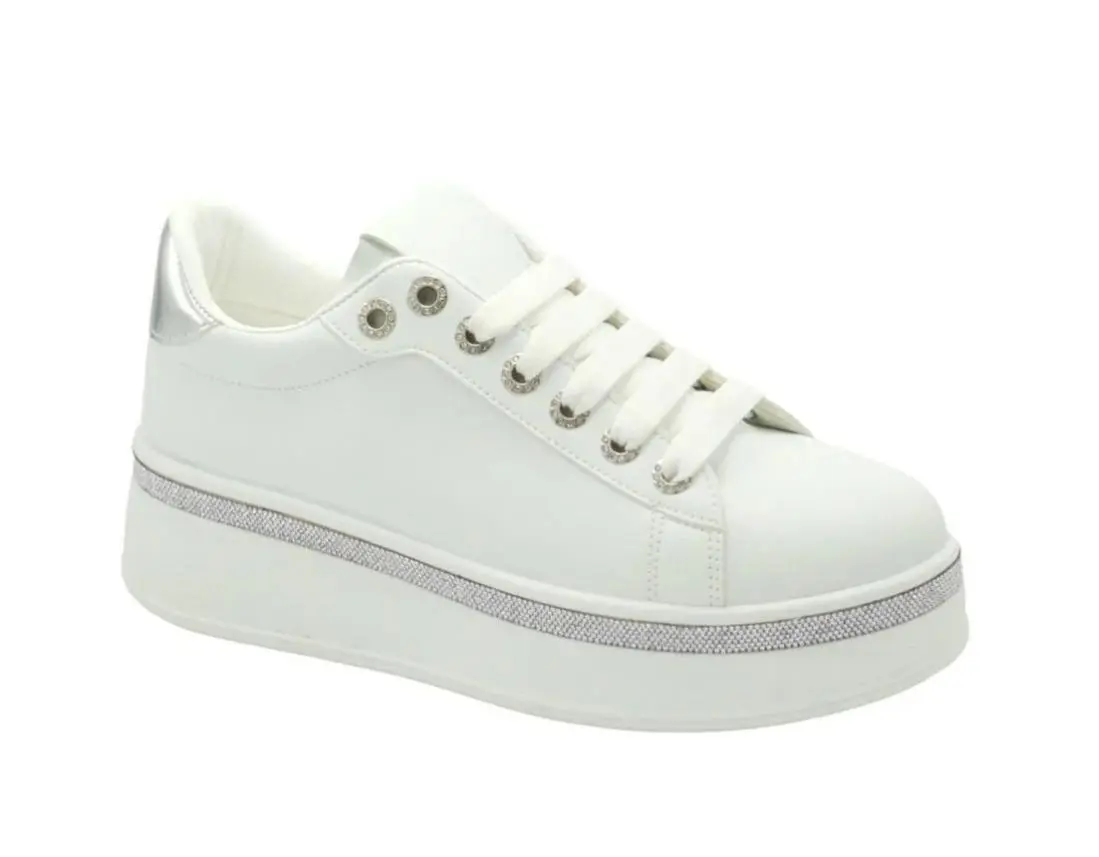 Rhinestone Platform Sneaker