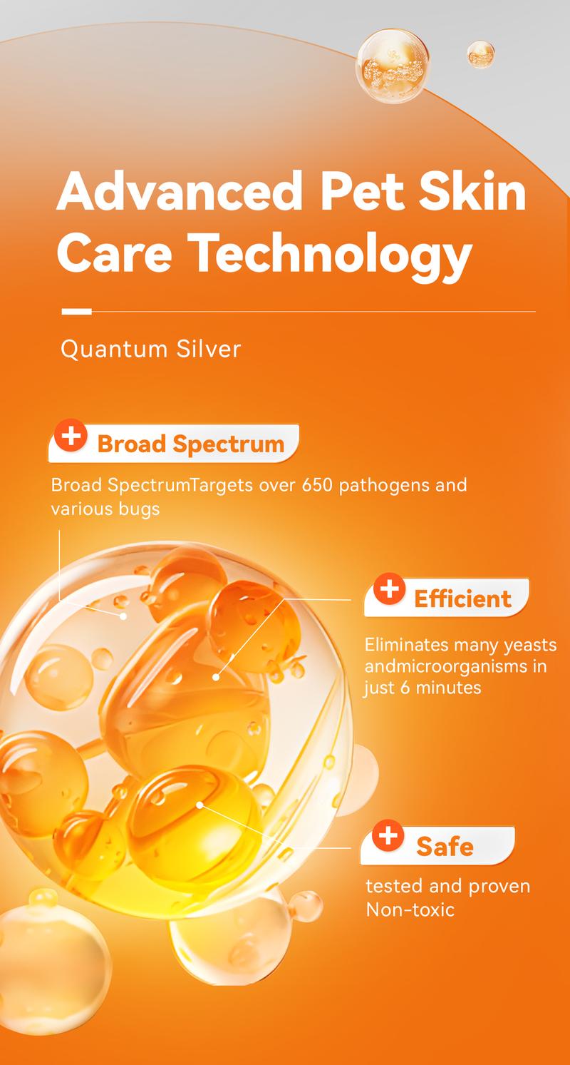 Itch Relief Spray –PUAINTA Vet Recommended Skin Soothing Quantum Silver Spray for Dogs & Cats, Helps Reduce Scratching & Hot Spot Discomfort, Gentle Daily Care, Natural Formula & Safe to Lick