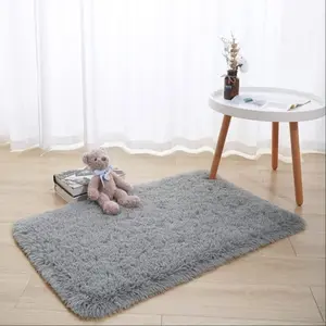 Soft Comfortable Fluffy Area Rug, 1 Count Modern Plush Floor Mat, Non-slip Indoor Carpet for Living Room Bedroom Home Decor