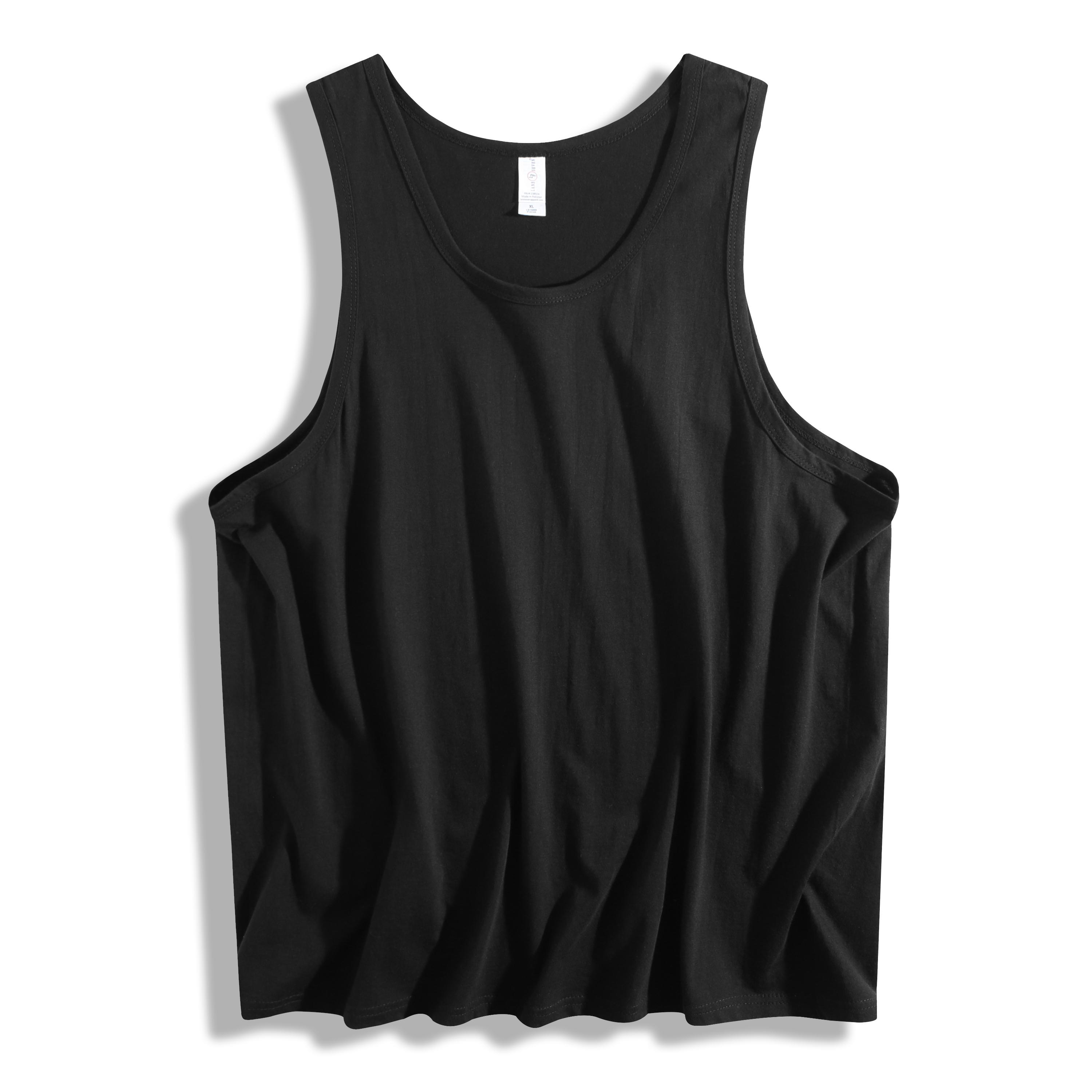 1-4 Pack Oversized 100% Cotton Plain Sleeveless Tank – Relaxed Fit Unprinted Basic for World Cup Watch Party & Casual Weekends