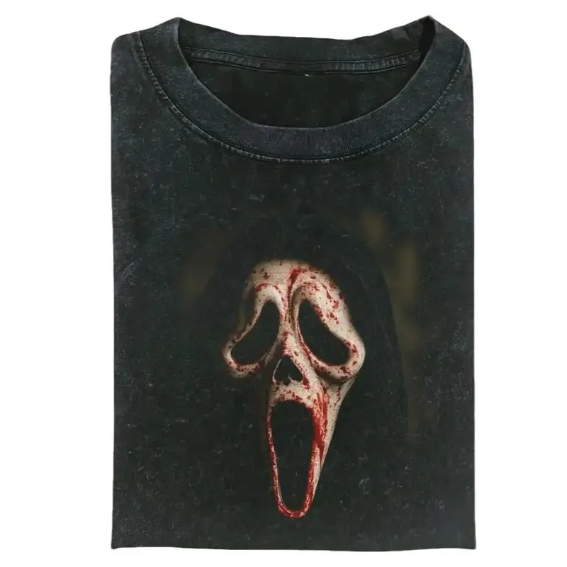 Ghostface T-Shirt, Scream Movie Shirt, Horror Character, Halloween Shirt, Gift For Her Him, Menswear Womenswear Streetwear Top