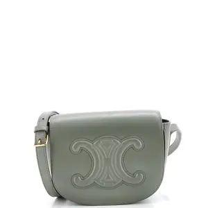 Pre-owned Celine material Messenger Bags Cuir Triomphe Folco Bag Leather by Rebag