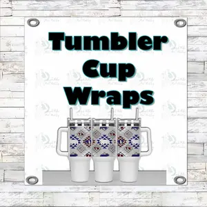 40 oz Cup Tumbler Wrap Livestock Western Style