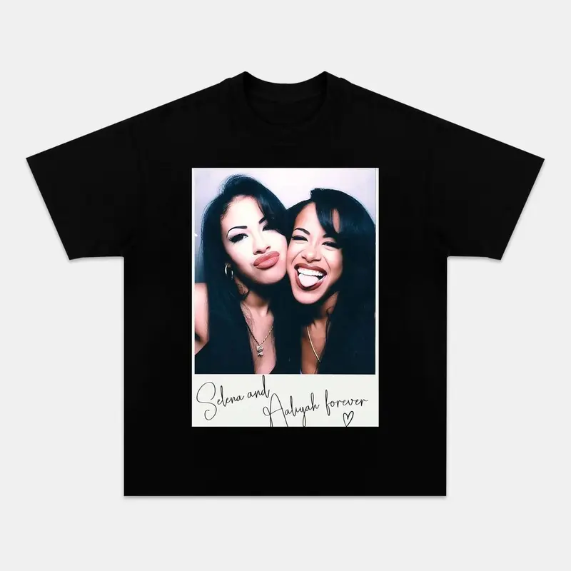 Selena & Aaliyah Retro Music Legends Graphic Tee