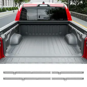 [Fits 19-25 RAM 1500] 5.7FT Truck Bed Rail System Compatible with 2019-2025 Dodge RAM 1500 Side Trail Rail Side Rails Tie Down Rail Replacement for 2019-2025 Dodge Ram 1500 Accessories (Side Trail Rail)