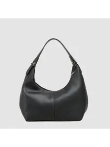 2026 new lychee pattern armpit bag Korean version fashion casual soft leather dumpling bag simple shoulder portable women's bag tide