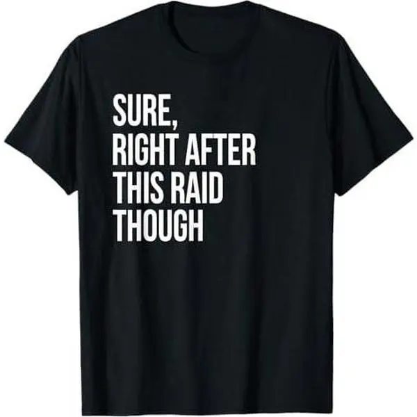 Sure Right After This Raid Funny Gift For Gamers T-Shirt