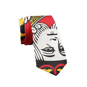 King Of Hearts Tie Funny Playing Card Graphic Necktie Funny Ties King Of Hearts Tie Funny Playing Card Graphic Necktie Funny Ties
