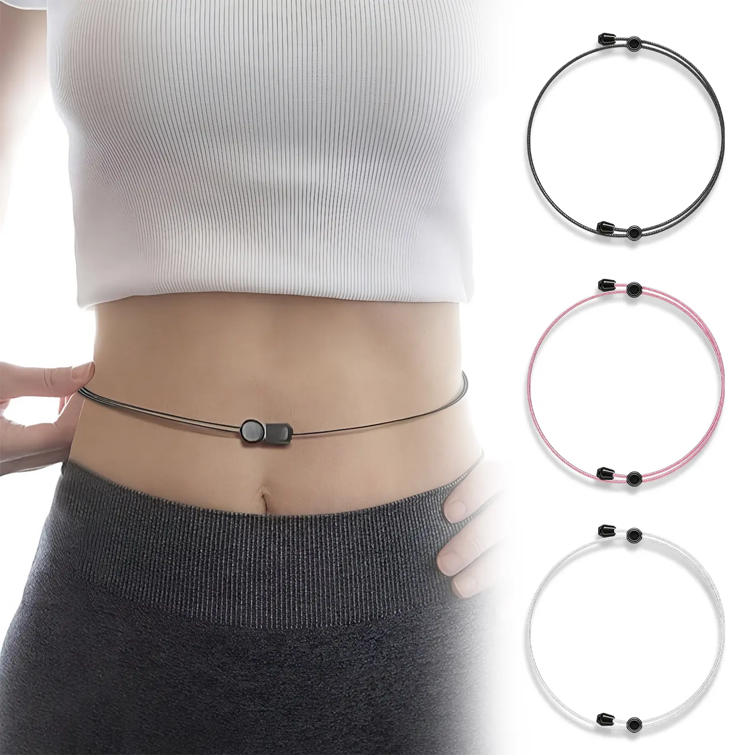 3 Pcs Adjustable Tuck Band Women, Shirt Bands for Tucking, Sweater Band Tuck Elastic Belt, Tuck Band for Cropping Shirts and Sweater, Shirt Cropping Band for Men Women Gift