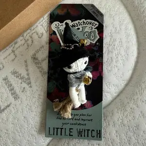 Watchover Voodoo The Exam Passer Handwoven Thread-Wrapped Mummy Keychain Decor Collectible Pendant for Well-being