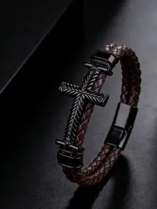 The fashionable cross magnetic buckle bracelet is suitable for daily wear, vacation and dating occasions, and is also a surprising and exquisite small gift, Faith Wear Jewelry, Adjustable bracelets