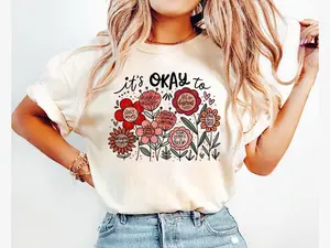 It's Okay To Boho Floral Shirt, Flowers Shirt, Motivational Tee, inspirational Quote Shirt, Kindness Shirt, Sweatshirt, Hoodie