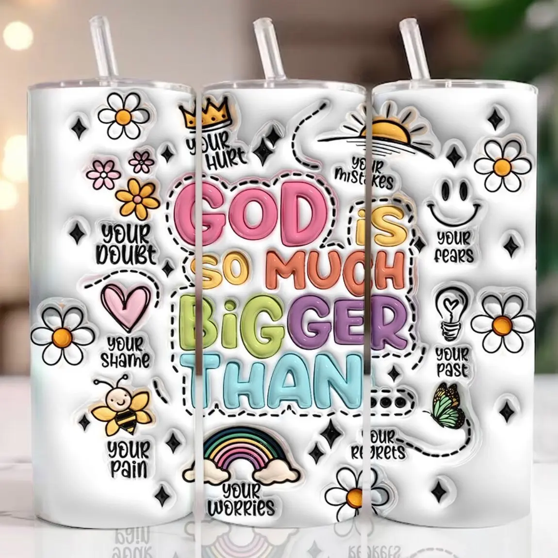 God is Bigger 20oz Tumbler