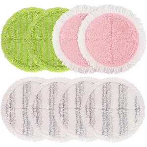 Electric Mop Pads, 6.3in Spin Mop Pads for  Cordless Electric Spin Mop, Round Mop Replacement Pads for Floor Cleaning(8 Pack)