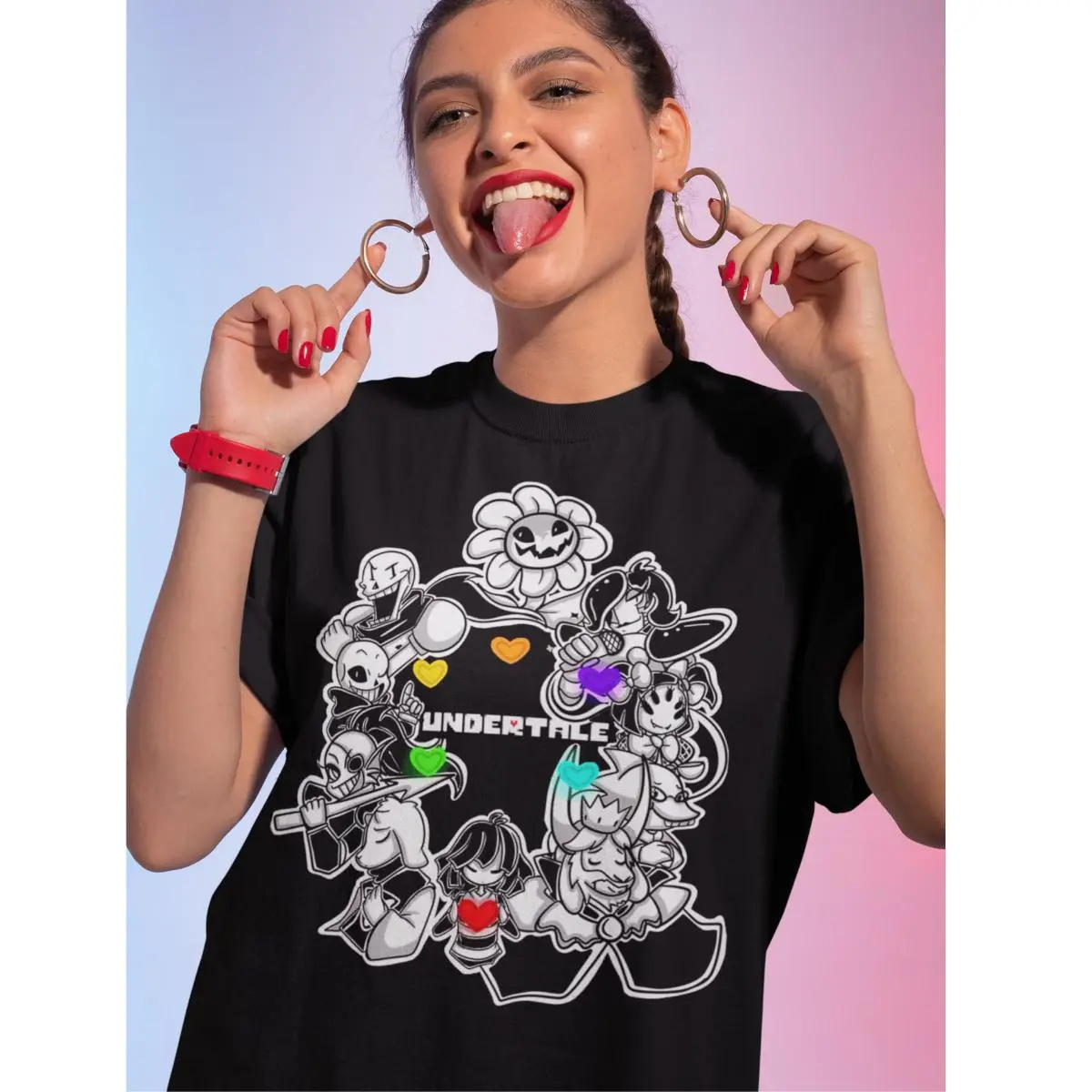 Streetwear Graphic Tshirt with Undertale Napstablook Print | Unisex 100% Cotton Soft Casual Shortsleeve Fashion Top, Round Neck, T-Shirt, Sweat, Menswear