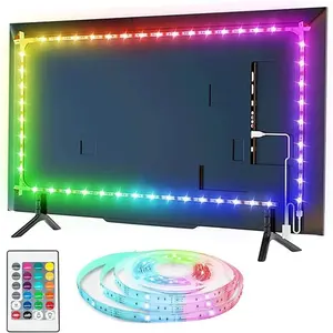 RGB LED Strip Light, LED Light Strip with Remote Control, Flexible LED Light Strip for Indoor TV Table Bedroom Boat Kitchen