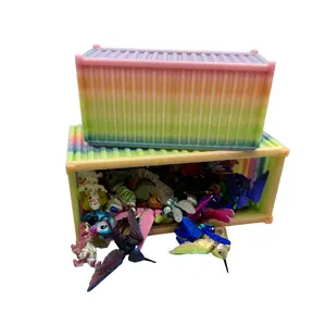 Mini Shipping Container Box 3D Printed Storage for Organization for Mini and Micro Mini 3D Prints organizer  storage