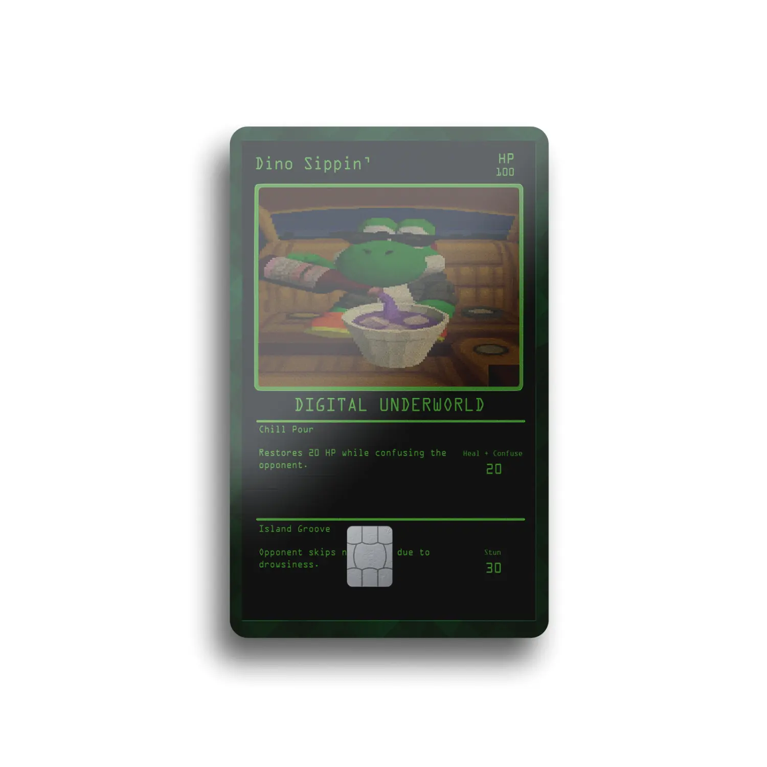 Dino Sippin' TCG Card Skin