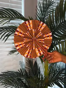Luxury Leather African Hand-held Fans - Double-sided Elegant Design & Versatile Use for Personal Cooling or Stylish Accessory Traditional