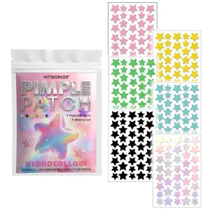 Star-Shaped Hydrocolloid Pimple Patches, Blemish Cover Patches for Face, Acne Spot Stickers, Hypoallergenic & Waterproof