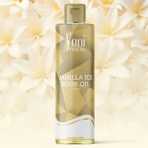 Vanilla Ice Body Oil 4oz - 4-Hour Fast-Absorbing with Apricot, Jojoba, Avocado & Vitamin E Oils - Moisturizing & Hydrating Body Care Daily