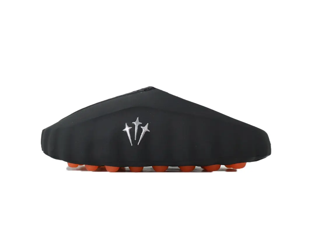 Classic Men Fashion Closed Toe Slides Soft Comfort EVA Construction Orange Dot Anti‑Slip Outsole Versatile Street Slip‑On Slippers