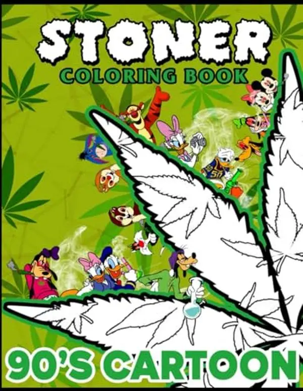 Psychedelic Stoner Coloring Book (German Edition) - 55+ Retro-Inspired Trippy Pages, Easy to Use for Stress Relief & Unwind, Ideal Gift for Weed Lovers (Suitable for 8-10 Years/8–10 Yrs) - Arts & Crafts Activity Book