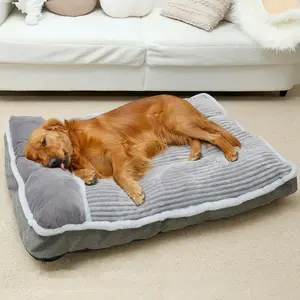 Large  Bed with Pillow for Crate Kennel, Sofa  Bed, Super Soft pet Bed for Medium, , Furniture