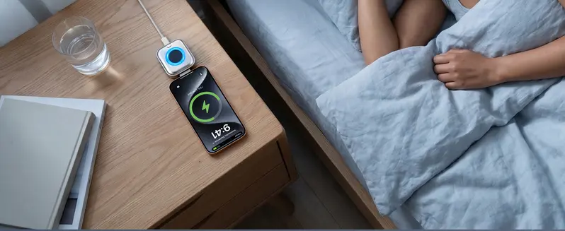 140W Type-C Physical-Disconnect Battery Power Bank - Chargeable Mobile Protection Device with Auto-Eject, Smart Auto-Stop, Anti-Overcharge Tech, Green Light, High Compatibility for Safe Overnight Use (Includes Screenless Bluetooth Earbuds, Hair Curlers)