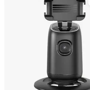 360° Rotating Automatic Face Tracking Cell Phone Holder Tripod with Smart Shooting Camera for Vlog Video Live Streaming, Rechargeable Battery, and Selfie Clip Remote Control