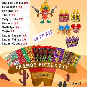 CHAMOY Pickle Kits Big Tex - Family, Trio, Duo, Single, Easy - Snack & Gift Options Snack Set Sweet