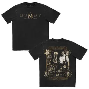 The Mummy Vintage Tee | 1999 Adventure Horror Movie Shirt Washed Black Retro Graphic for Classic Film Fans
