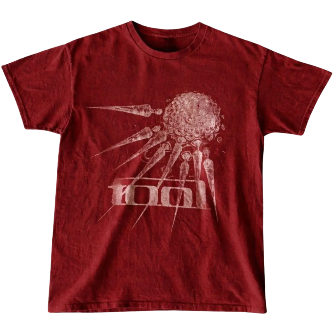 Tool Band Graphic T-Shirt, Vintage Red Rock Band Tee, Retro Alternative Metal Music Shirt, 90s Grunge Concert Style Tee, Edgy Spider Artwork Shirt for Men Women