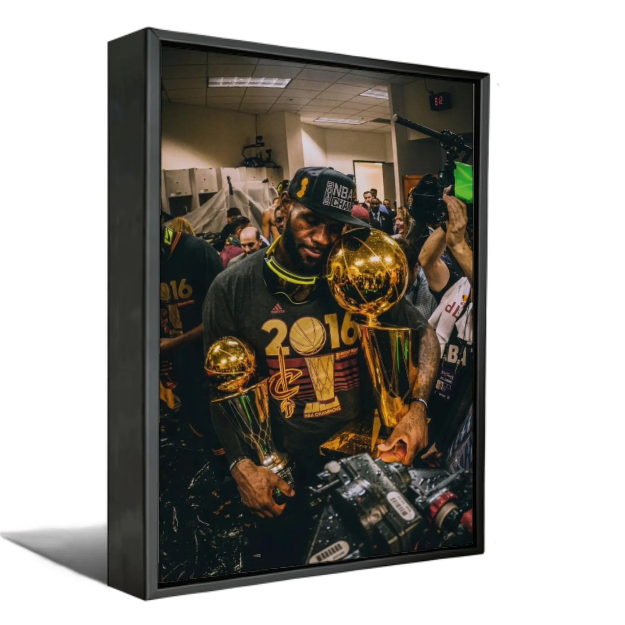 Lebron James 2016 Championship Photo Poster, King James Basketball Wall Art, Cleveland Comeback Sports Memorabilia, Man Cave Home Decor Print