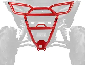 Rear Bumper Heavy Duty Compatible with 2014-2018 Polaris RZR XP 1000 / XP 4 1000 Powder Coated Bumper Bar Red Steel