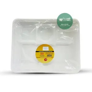 5 Compartment Plastic Plates