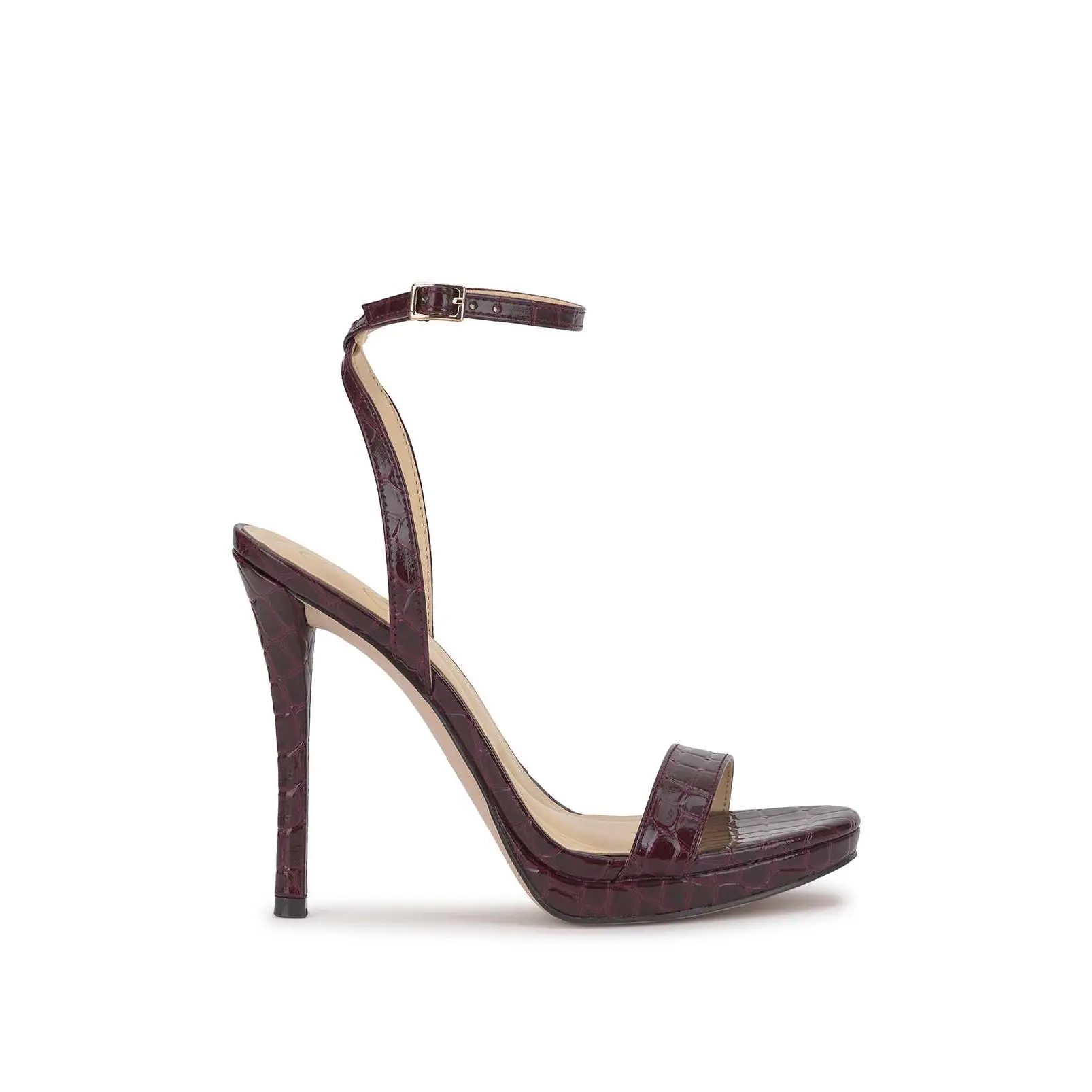 Divra High Heel Sandal in Cherry Mahogany