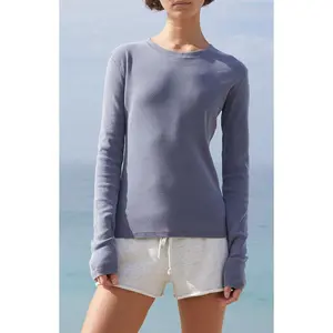 John Galt Women's Dark Gray Ainsley Long Sleeve Top