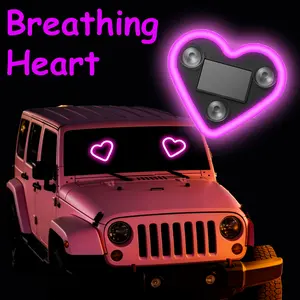 Single Heart Car LED Decor Light - Solar USB Charging, Wireless Mother's Day Gift for Vehicles&Auto Decor&Night Driving