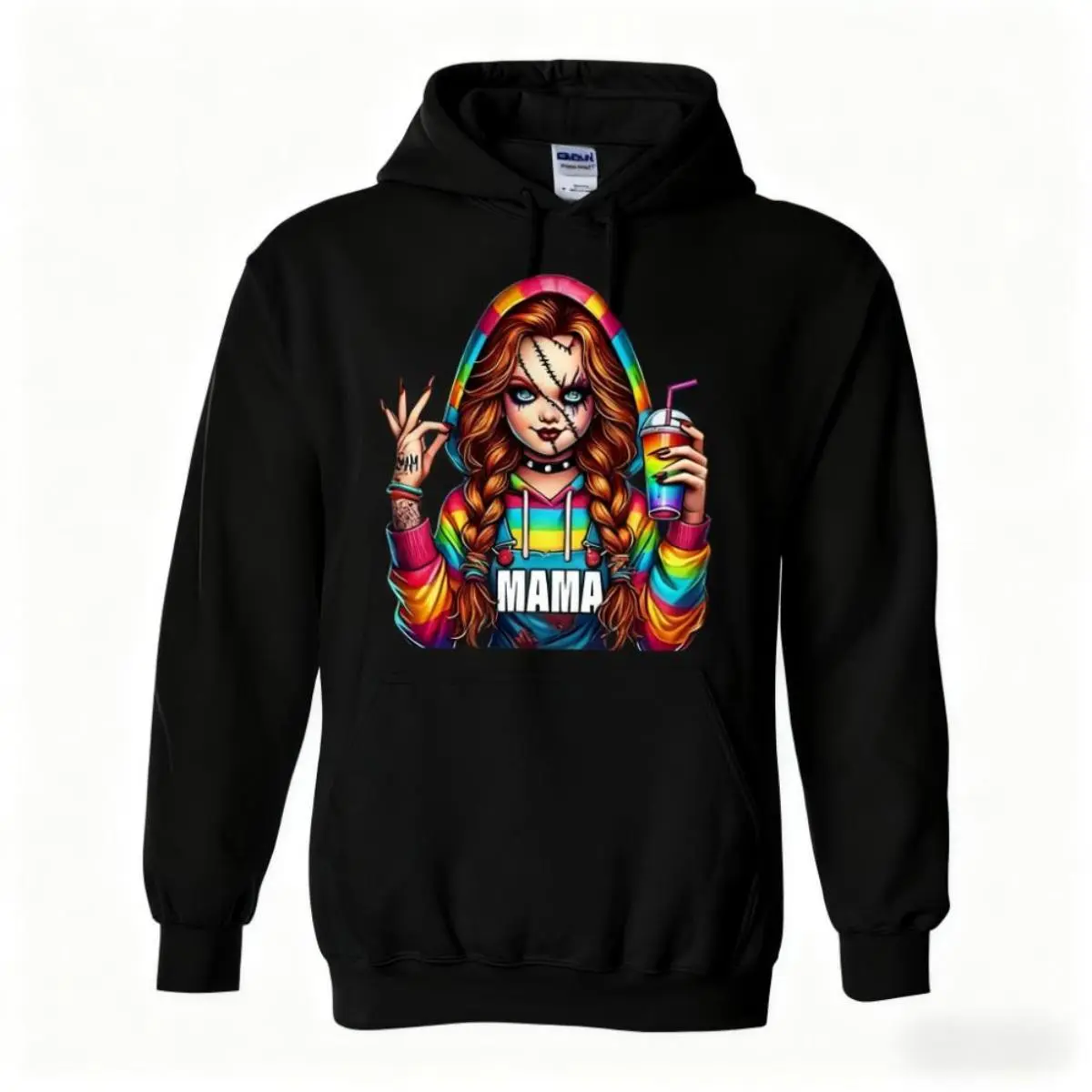 Trendy Spooky Mama Hoodie Perfect Gift for Mothers During Halloween