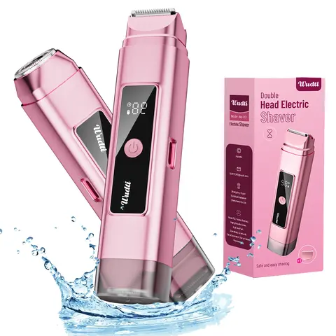 SHPAVVER Women's 2-in-1 Cordless Multifunctional Hair Trimmer - Painless Electric Shaver, Checkpoint-Friendly Intimate Pubic & Bikini Trimmers, Waterproof Dual Heads for Face Grooming [TikTok Shop Stock Up Back to]