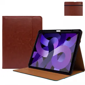 iPad A16 Case, 11th/10th Gen 2022, Premium Leather Folio Stand Cover, Includes Pencil Holder, Durable Protection